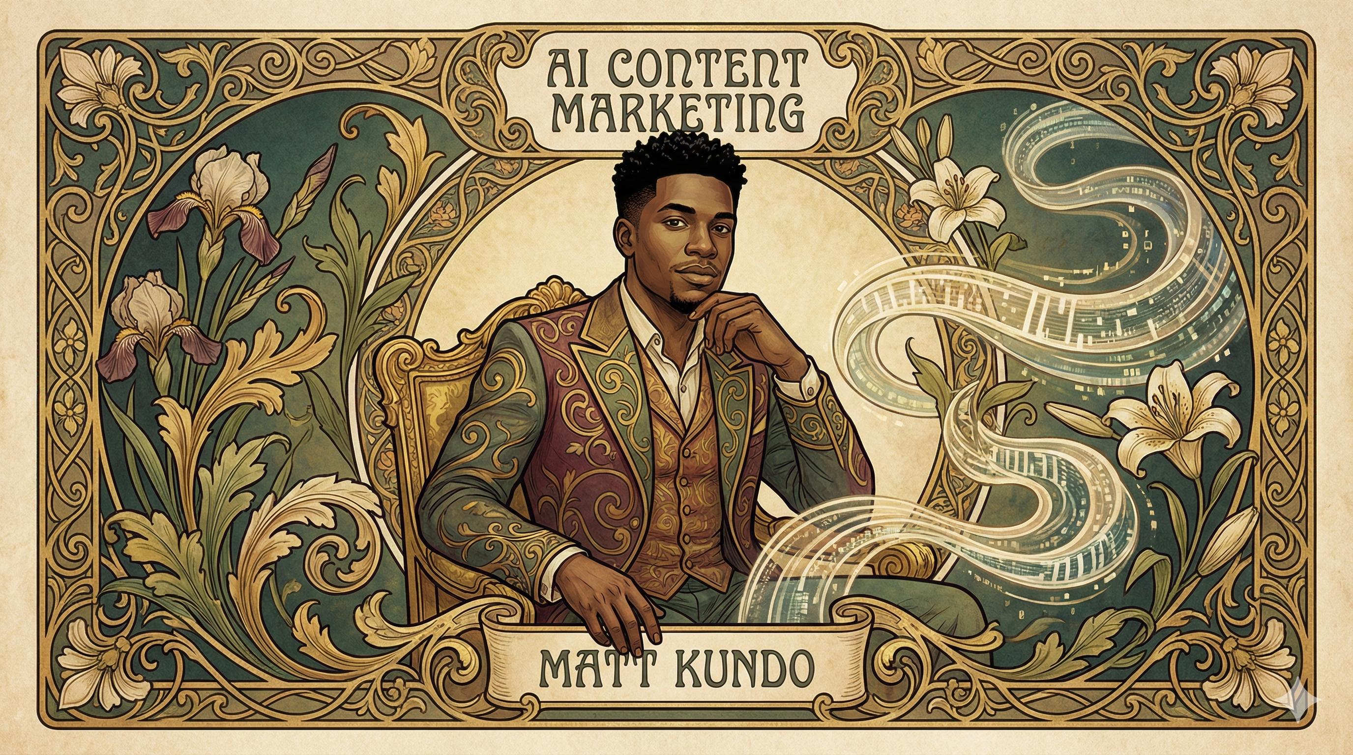 AI marketing dashboard showing campaign metrics and automation workflows