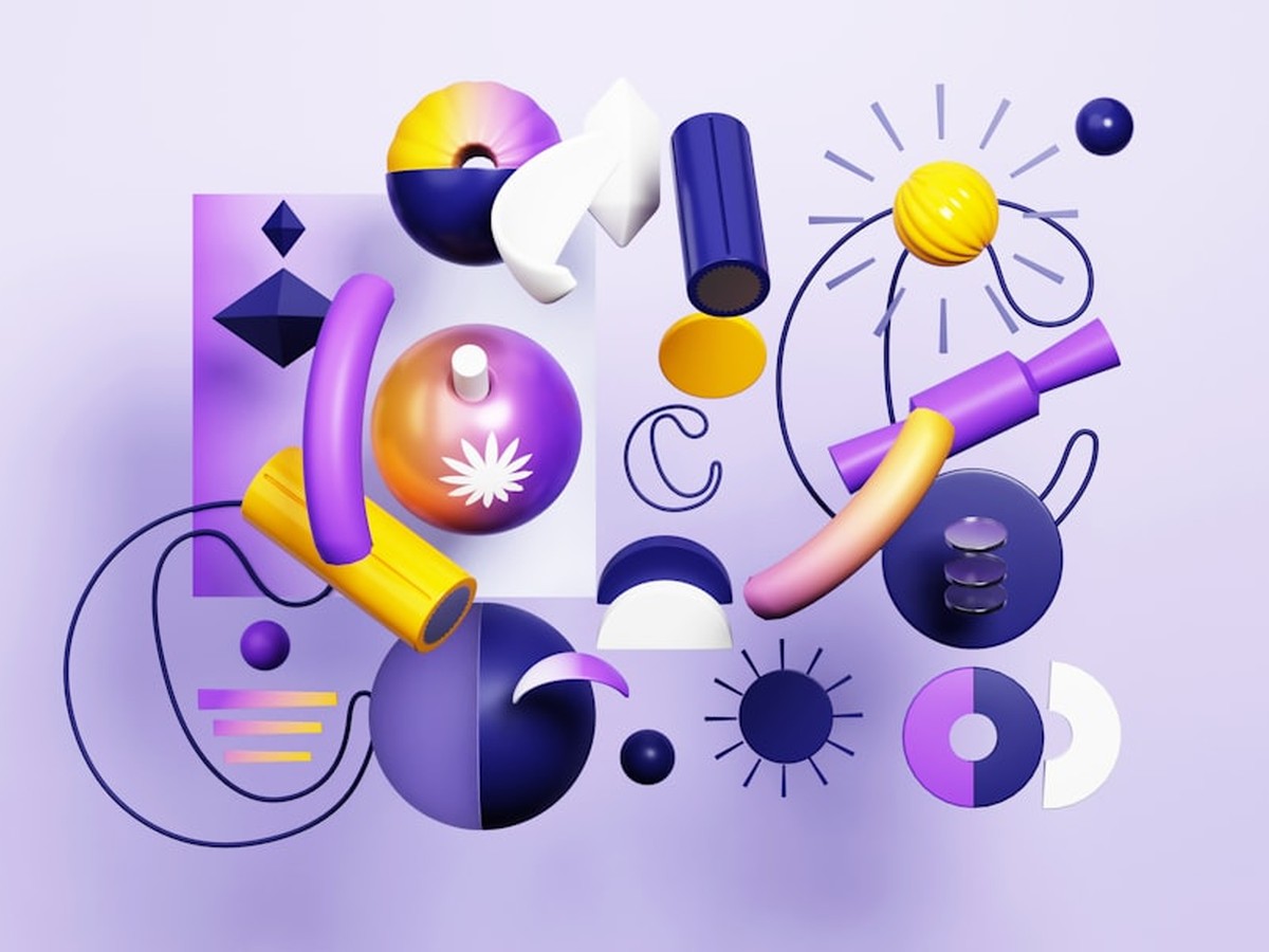 Constructivist oil painting of a constellation of brand-name tokens scattered across third-party publications, podcasts, and Reddit threads, flowing into a central LLM retrieval node