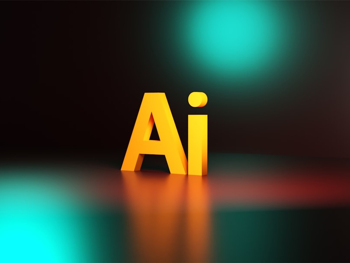 Large yellow letter A on a black textured floor, representing asset preparation before Meta AI takes over