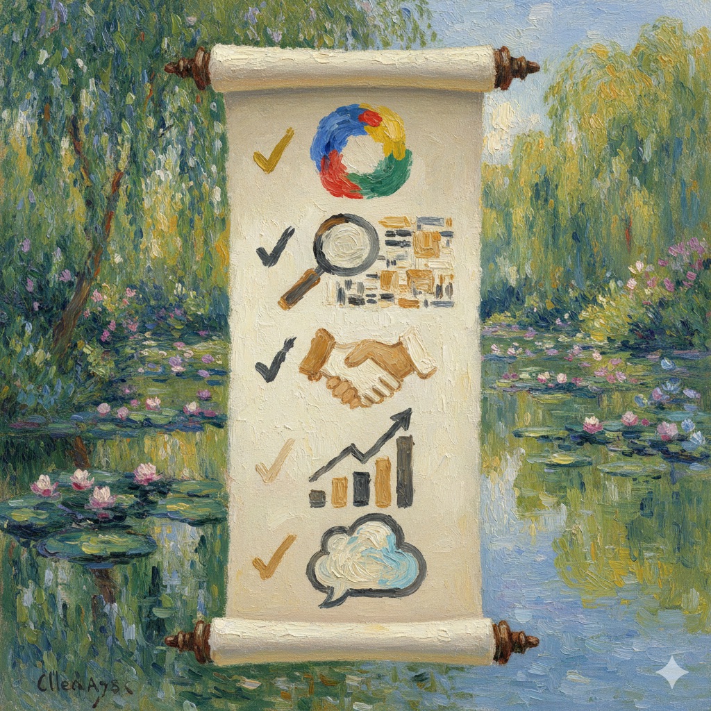 A visual checklist of criteria for selecting the best Google Ads agency